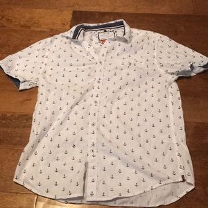 White short sleeve button up